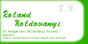 roland moldovanyi business card