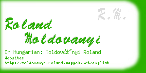 roland moldovanyi business card